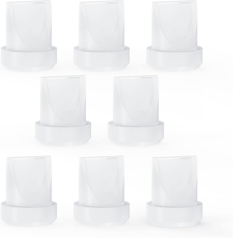 Hranio 8 قطع من قطع مضخة الثدي، صمامات بيل البط متوافقة مع قطع غيار Mom Cozy m5، ملحقات مضخة الثدي Momcozy، قطع غيار Mom Cozy m5، 8 قطع من صمامات بيل البط - Image 1